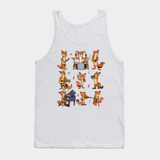 Cartoon Fox Big Band Tank Top